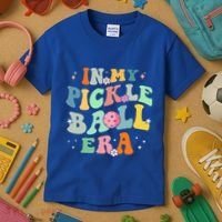 In My Pickleball Era Retro Game Day Funny Pickleball Player Gift Kids T-Shirt thumb 3
