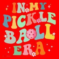 In My Pickleball Era Retro Game Day Funny Pickleball Player Gift Santa Hat thumb 1