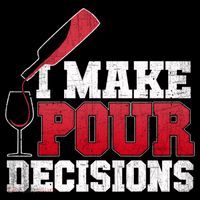 I Make Pour Decisions Wine Er And Funny Bartender Gift Great Gift USA-Made Doggie Bandana thumb 2