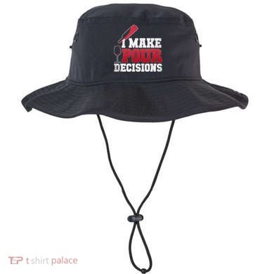 I Make Pour Decisions Wine Er And Funny Bartender Gift Great Gift Bucket Hat