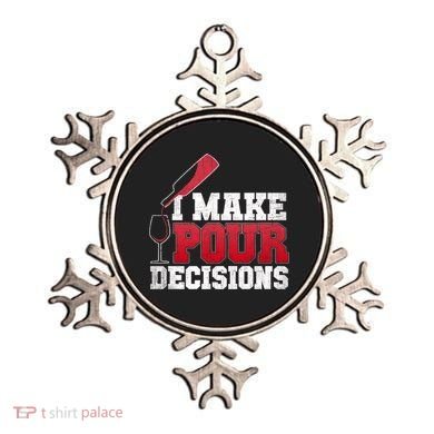 I Make Pour Decisions Wine Er And Funny Bartender Gift Great Gift Ornament