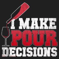 I Make Pour Decisions Wine Er And Funny Bartender Gift Great Gift Golf Towel thumb 3