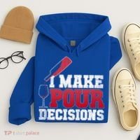 I Make Pour Decisions Wine Er And Funny Bartender Gift Great Gift Hoodie thumb 4