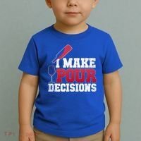 I Make Pour Decisions Wine Er And Funny Bartender Gift Great Gift Toddler T-Shirt thumb 2