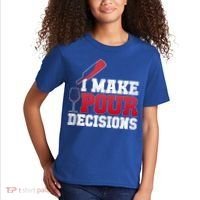 I Make Pour Decisions Wine Er And Funny Bartender Gift Great Gift Kids T-Shirt thumb 2