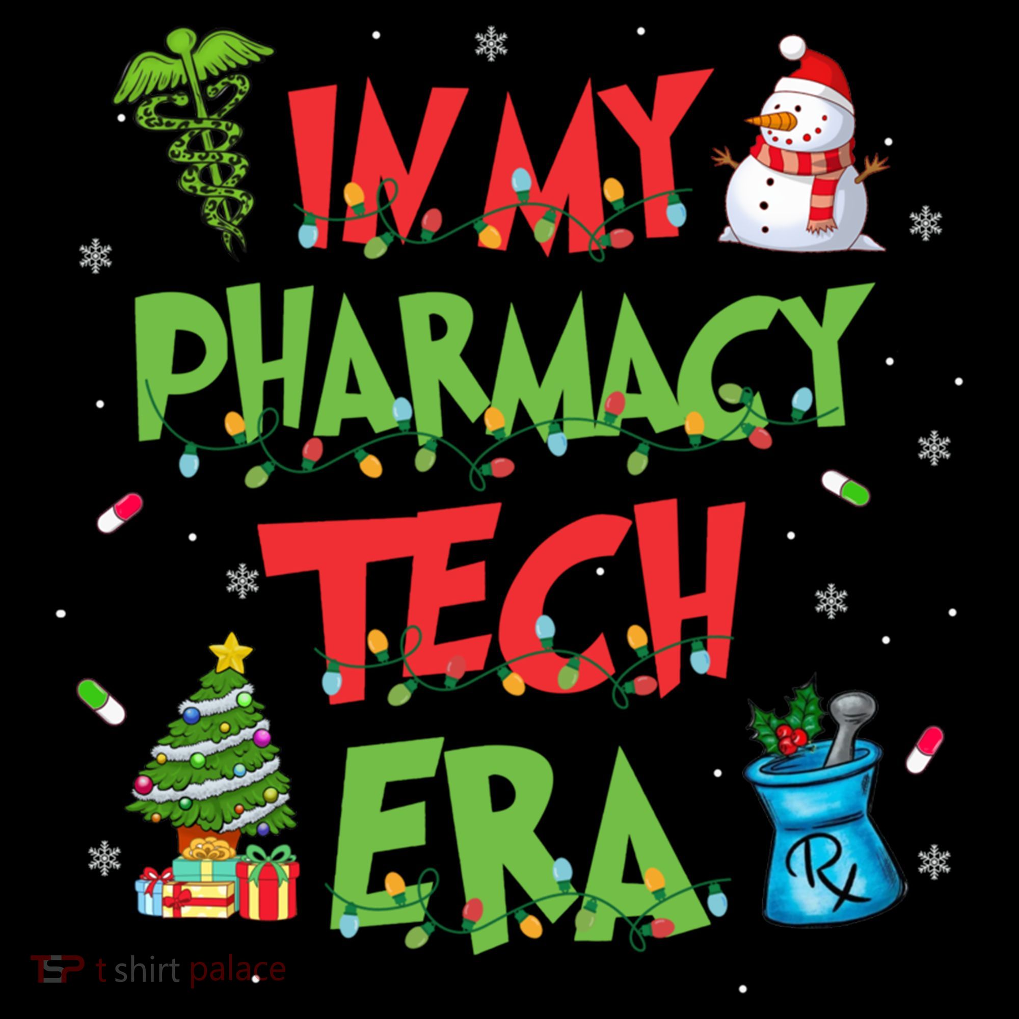 In My Pharmacy Tech Era Christmas Pharmacy Technician Gift Ornament