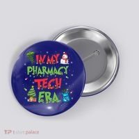 In My Pharmacy Tech Era Christmas Pharmacy Technician Gift Button thumb 0