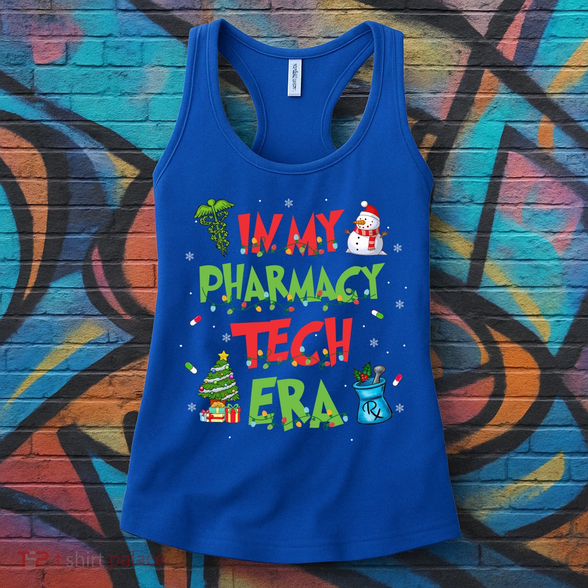 In My Pharmacy Tech Era Christmas Pharmacy Technician Gift Women's Tank Top