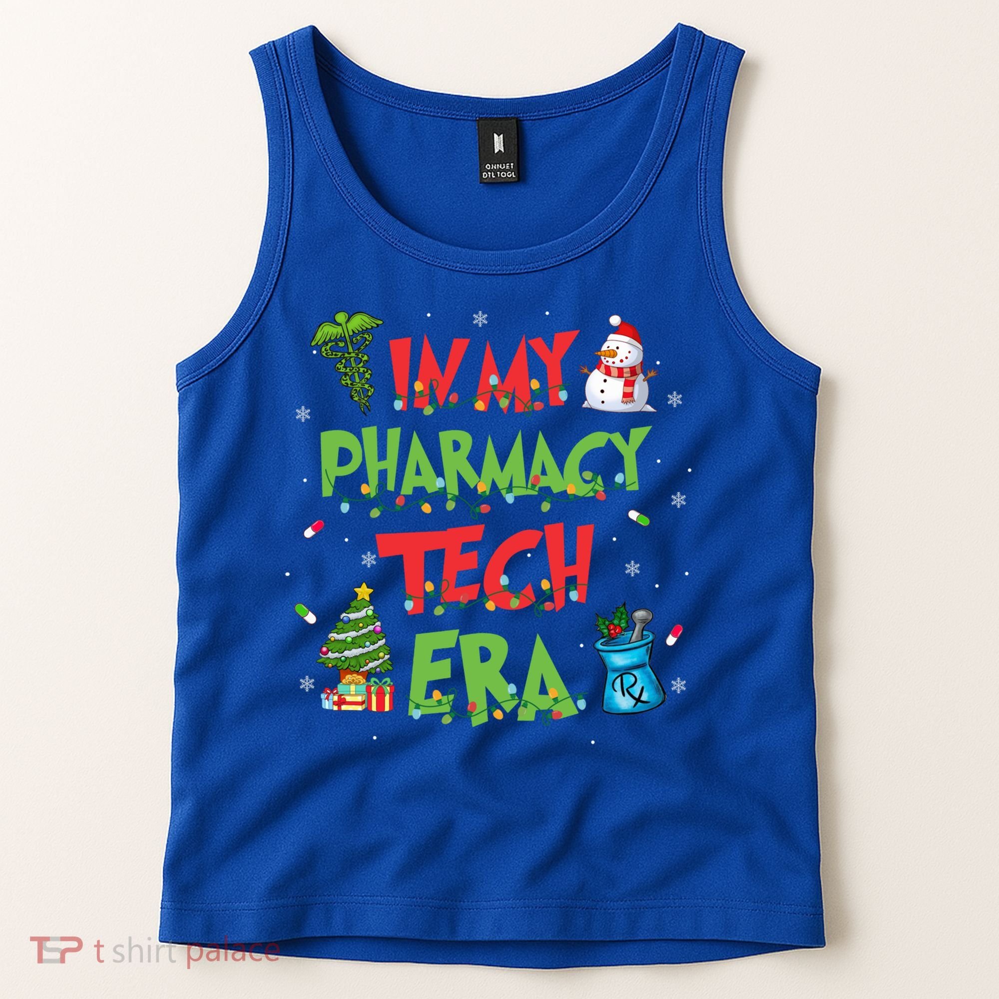 In My Pharmacy Tech Era Christmas Pharmacy Technician Gift Tank Top