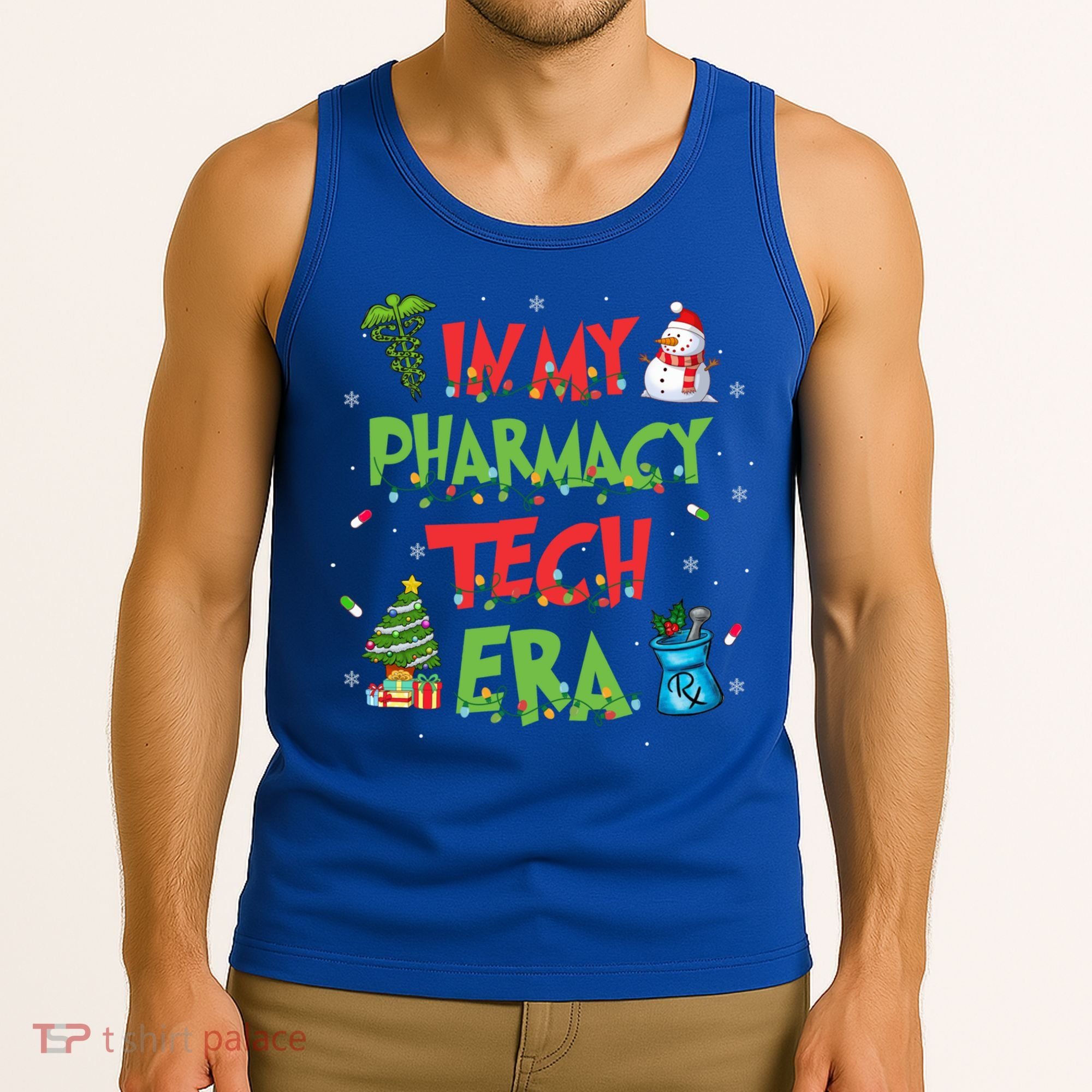 In My Pharmacy Tech Era Christmas Pharmacy Technician Gift Tank Top