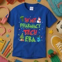 In My Pharmacy Tech Era Christmas Pharmacy Technician Gift Kids T-Shirt thumb 3