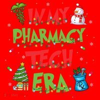 In My Pharmacy Tech Era Christmas Pharmacy Technician Gift Santa Hat thumb 1