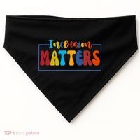 Inclusion Matters Positive Diversity Kindness USA-Made Doggie Bandana thumb 0
