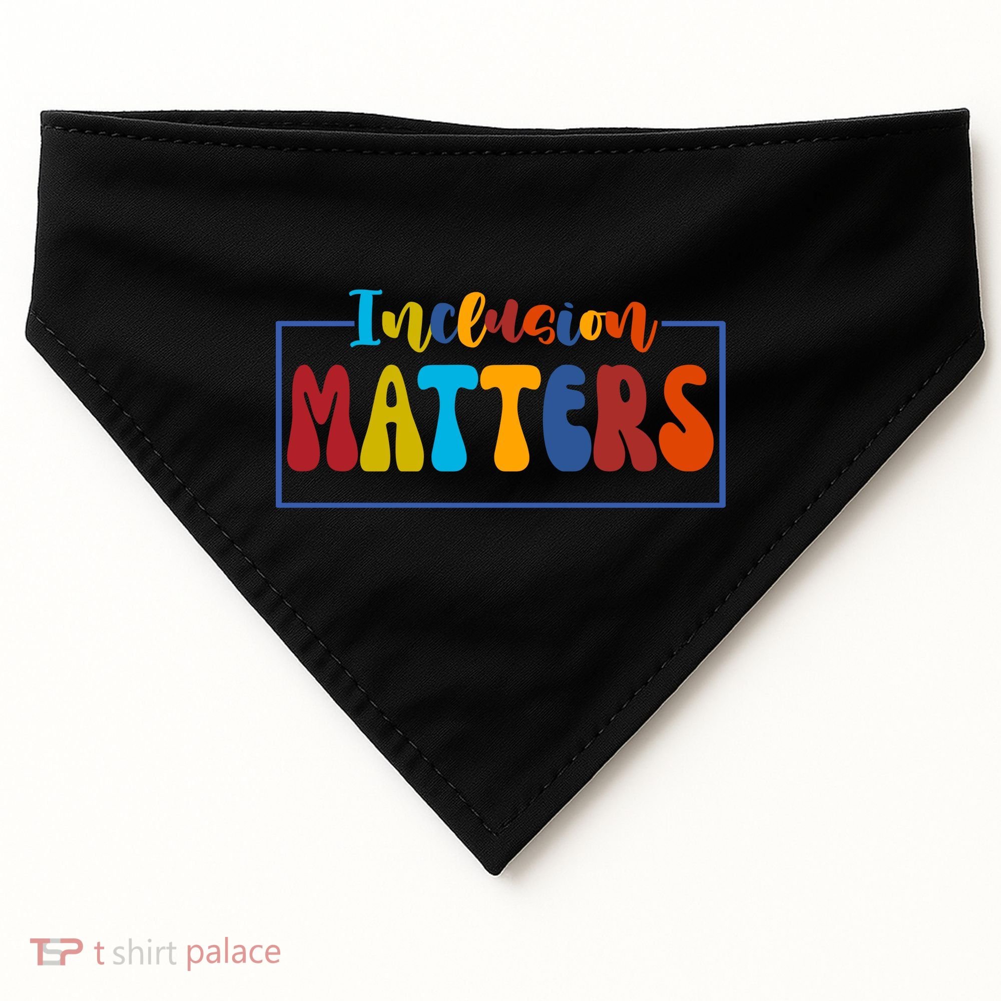 Inclusion Matters Positive Diversity Kindness USA-Made Doggie Bandana