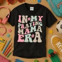 In My Praying Mama Era Kids T-Shirt thumb 3