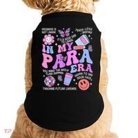 In My Para Era Paraprofessional Paraeducator Back To School Doggie Tank thumb 0