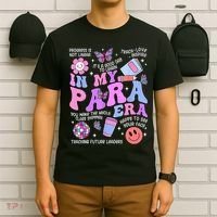 In My Para Era Paraprofessional Paraeducator Back To School T-Shirt thumb 6