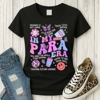 In My Para Era Paraprofessional Paraeducator Back To School Women's T-Shirt thumb 3