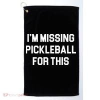 I'm Missing Pickleball For This Golf Towel thumb 0