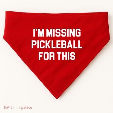 I'm Missing Pickleball For This USA-Made Doggie Bandana