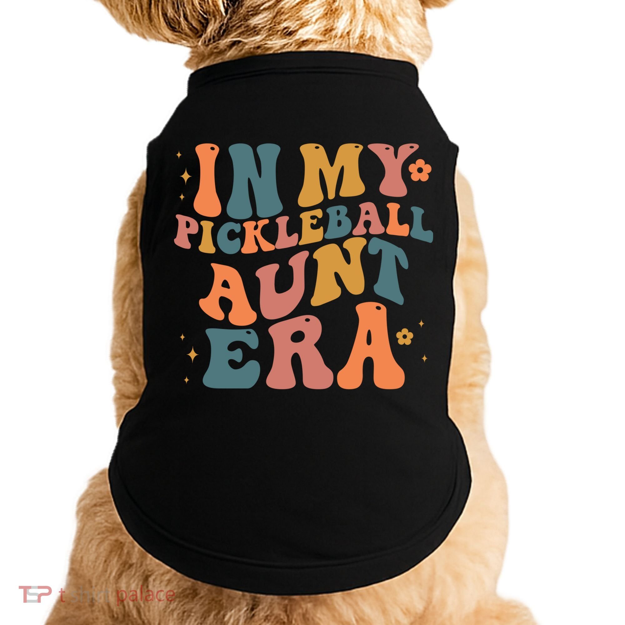 In My Pickleball Aunt Era Funny Groovy S Gift Doggie Tank