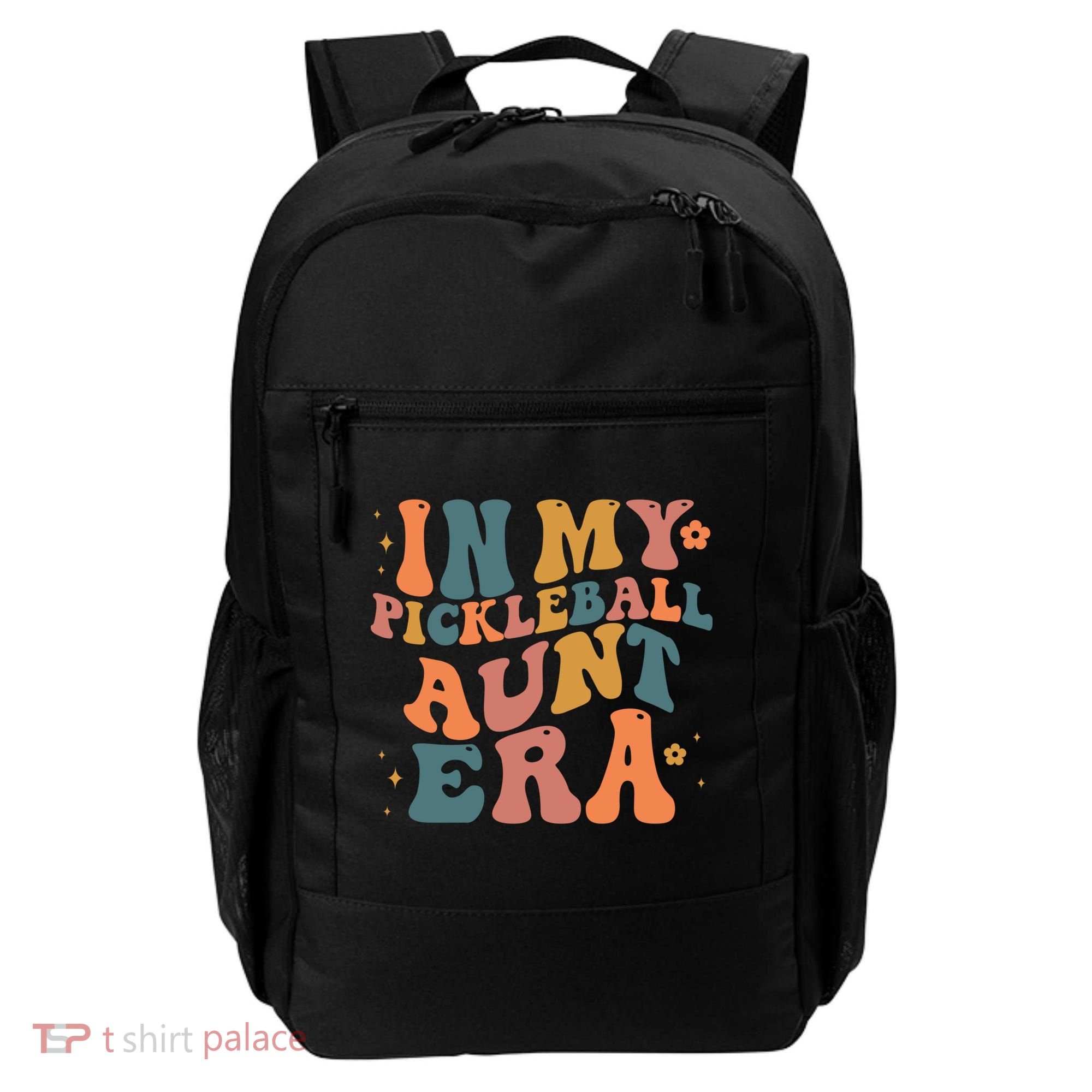 In My Pickleball Aunt Era Funny Groovy S Gift Backpack