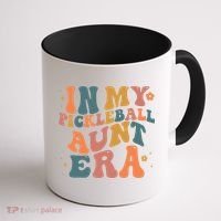 In My Pickleball Aunt Era Funny Groovy S Gift Coffee Mug thumb 1