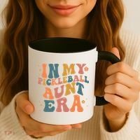 In My Pickleball Aunt Era Funny Groovy S Gift Coffee Mug thumb 3