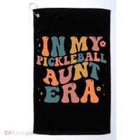 In My Pickleball Aunt Era Funny Groovy S Gift Golf Towel thumb 0