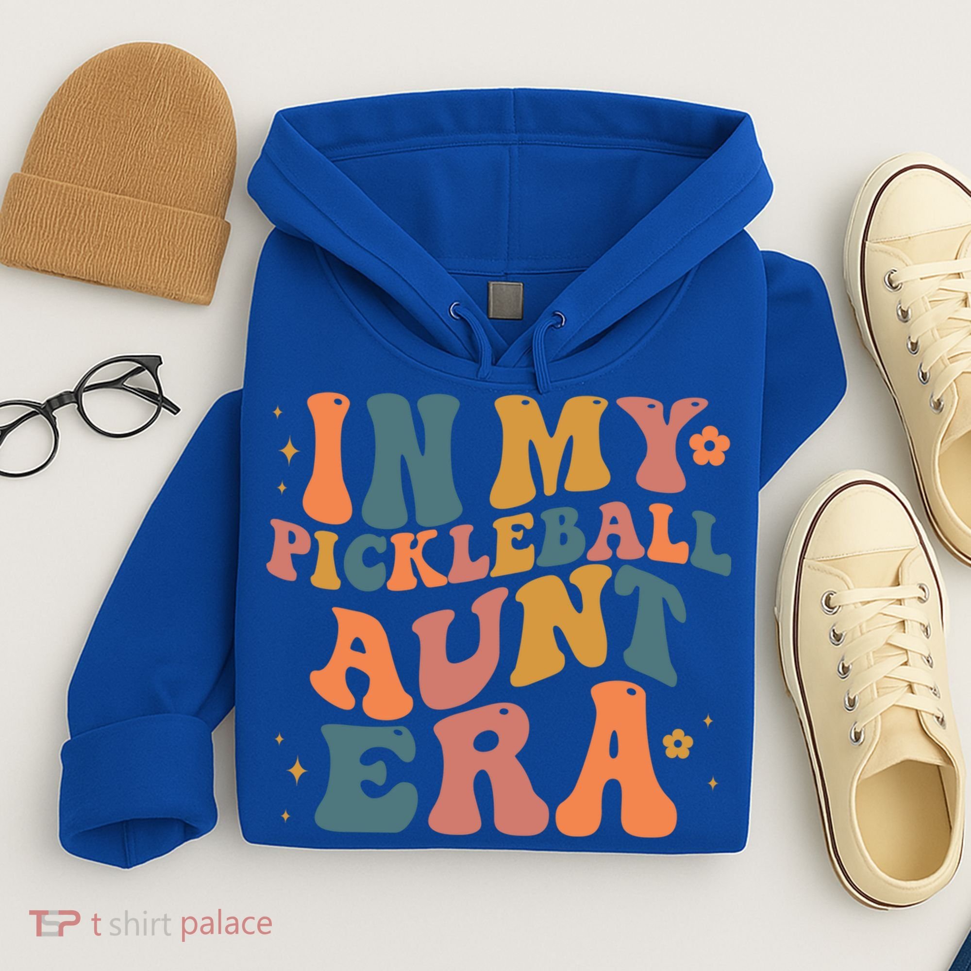 In My Pickleball Aunt Era Funny Groovy S Gift Hoodie