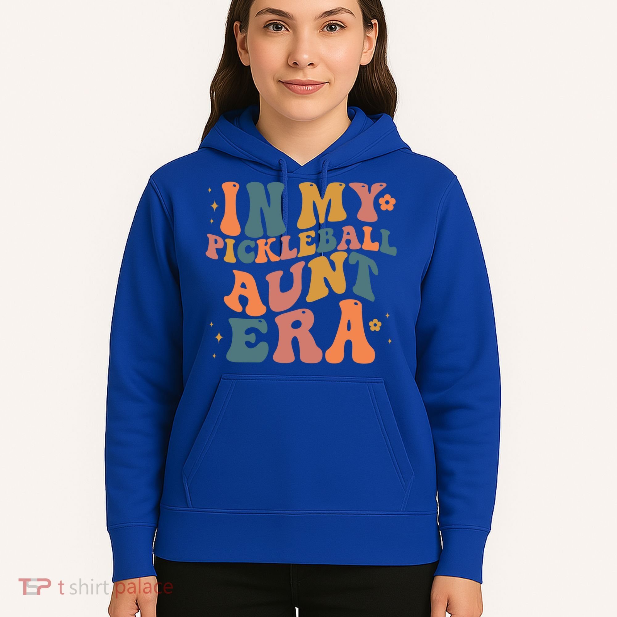 In My Pickleball Aunt Era Funny Groovy S Gift Hoodie