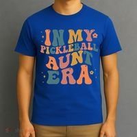 In My Pickleball Aunt Era Funny Groovy S Gift T-Shirt thumb 3