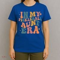 In My Pickleball Aunt Era Funny Groovy S Gift T-Shirt thumb 4