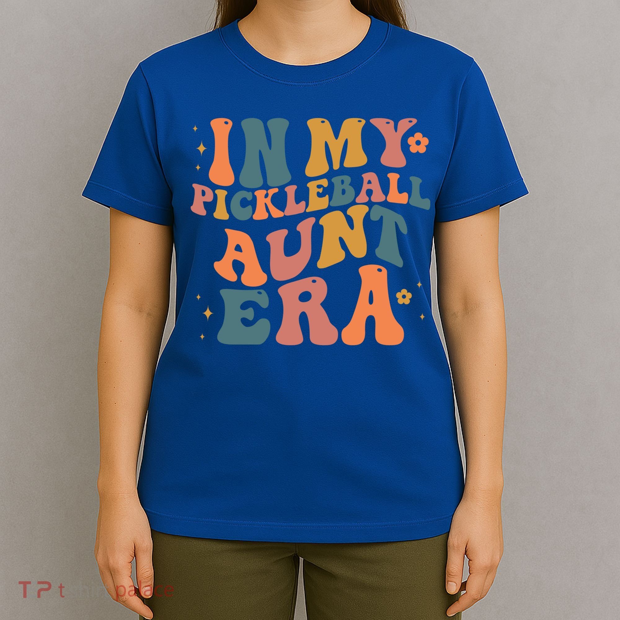 In My Pickleball Aunt Era Funny Groovy S Gift T-Shirt