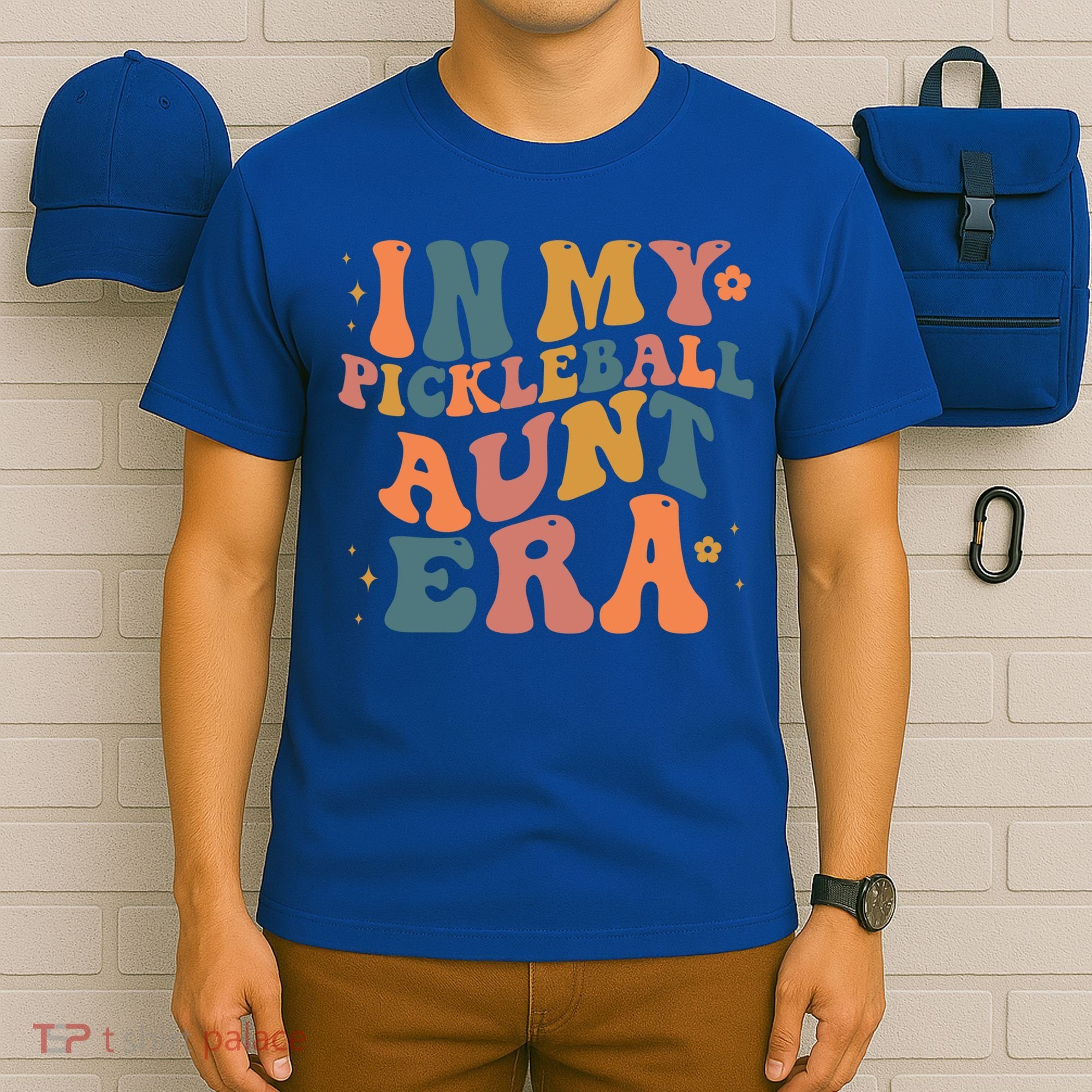 In My Pickleball Aunt Era Funny Groovy S Gift T-Shirt