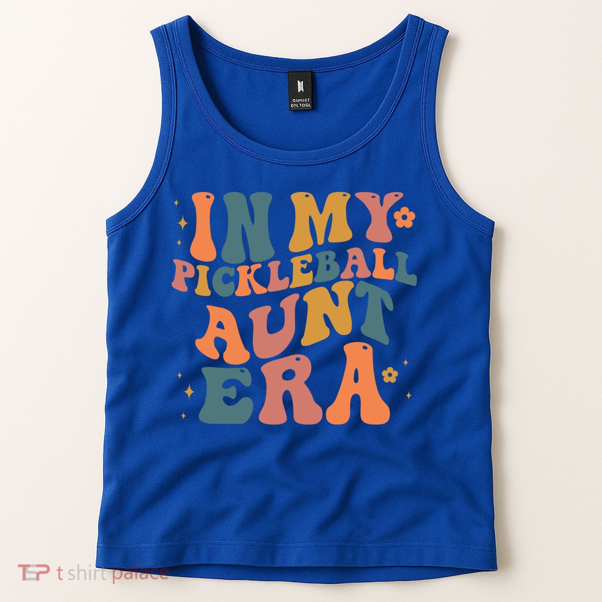 In My Pickleball Aunt Era Funny Groovy S Gift Tank Top