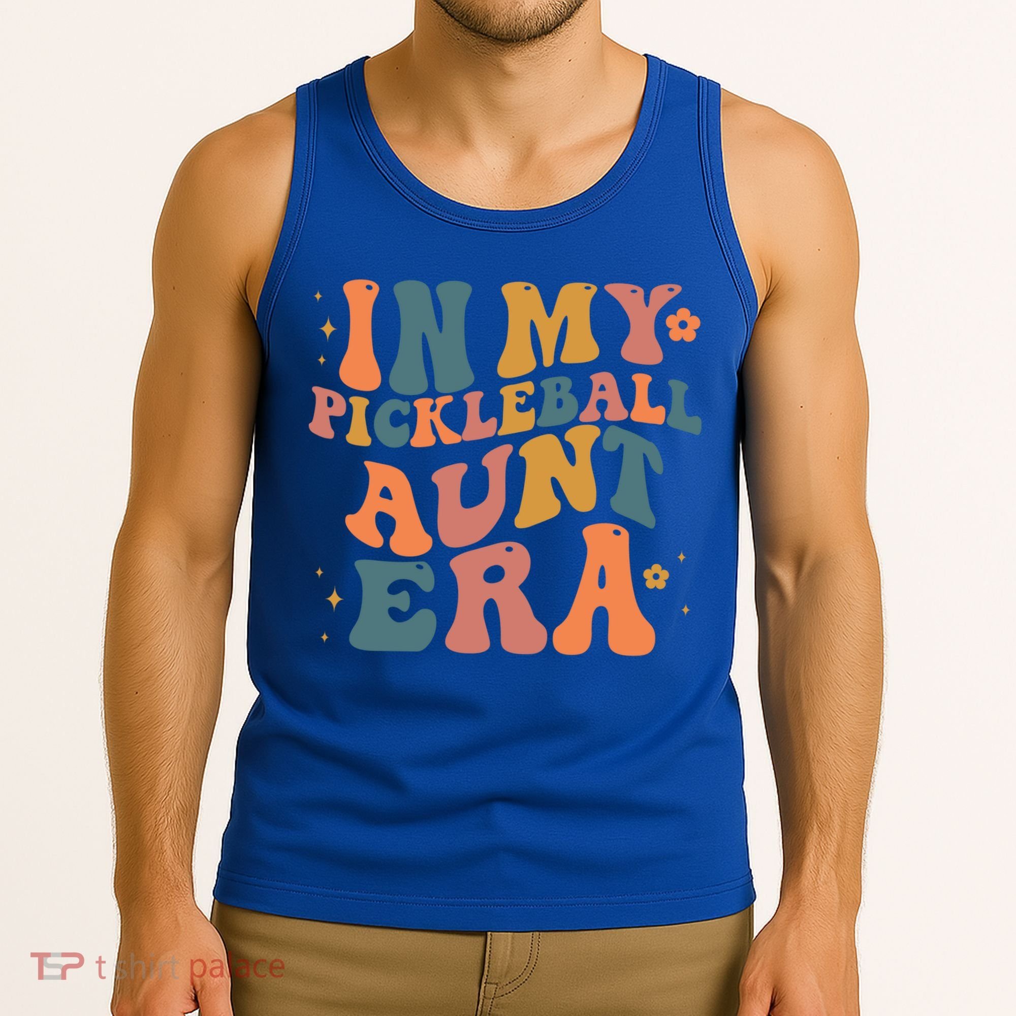 In My Pickleball Aunt Era Funny Groovy S Gift Tank Top
