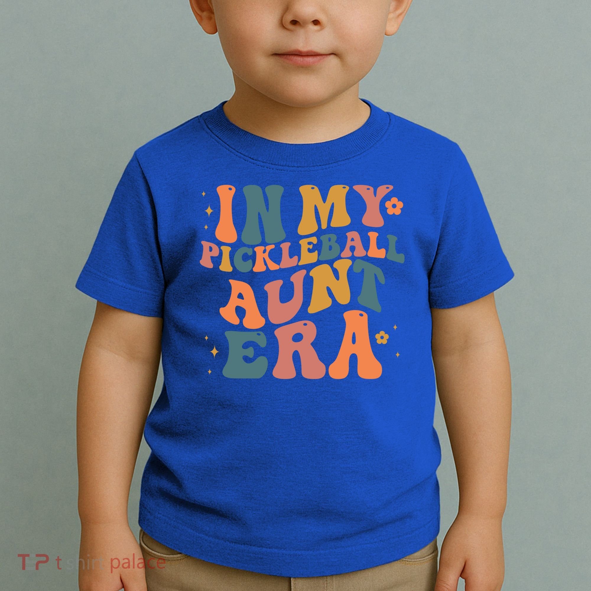 In My Pickleball Aunt Era Funny Groovy S Gift Toddler T-Shirt