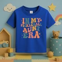 In My Pickleball Aunt Era Funny Groovy S Gift Toddler T-Shirt thumb 3