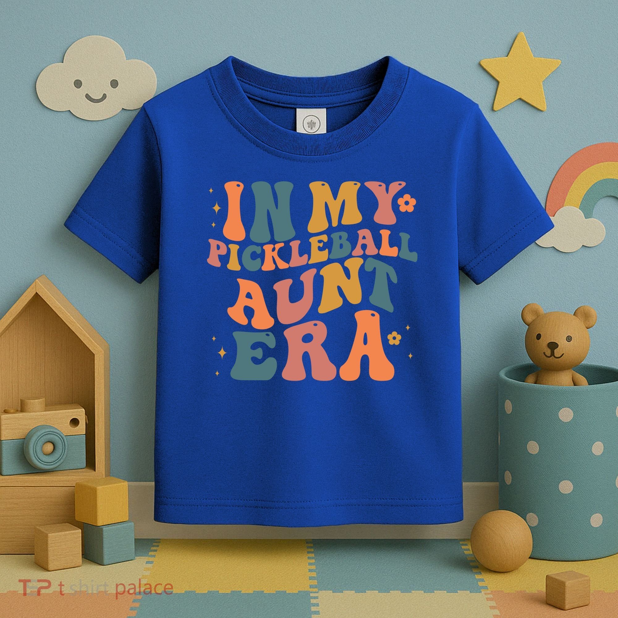 In My Pickleball Aunt Era Funny Groovy S Gift Toddler T-Shirt