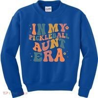 In My Pickleball Aunt Era Funny Groovy S Gift Kids Sweatshirt thumb 0