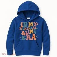 In My Pickleball Aunt Era Funny Groovy S Gift Kids Hoodie thumb 0