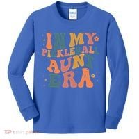 In My Pickleball Aunt Era Funny Groovy S Gift Kids Long Sleeve Shirt thumb 0