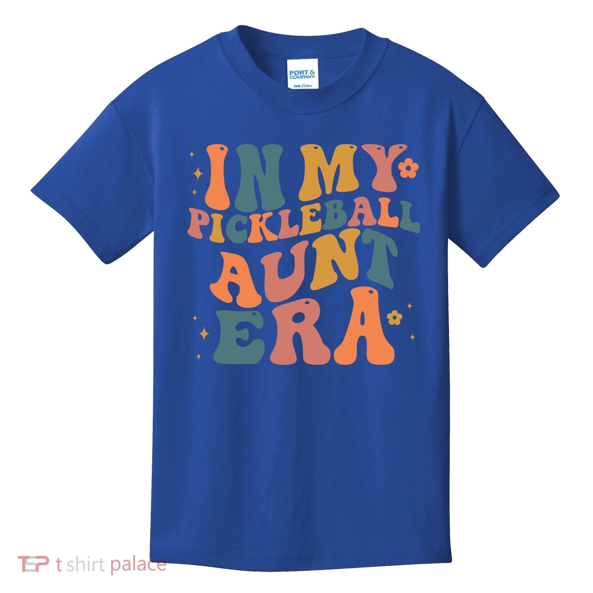 In My Pickleball Aunt Era Funny Groovy S Gift Kids T-Shirt