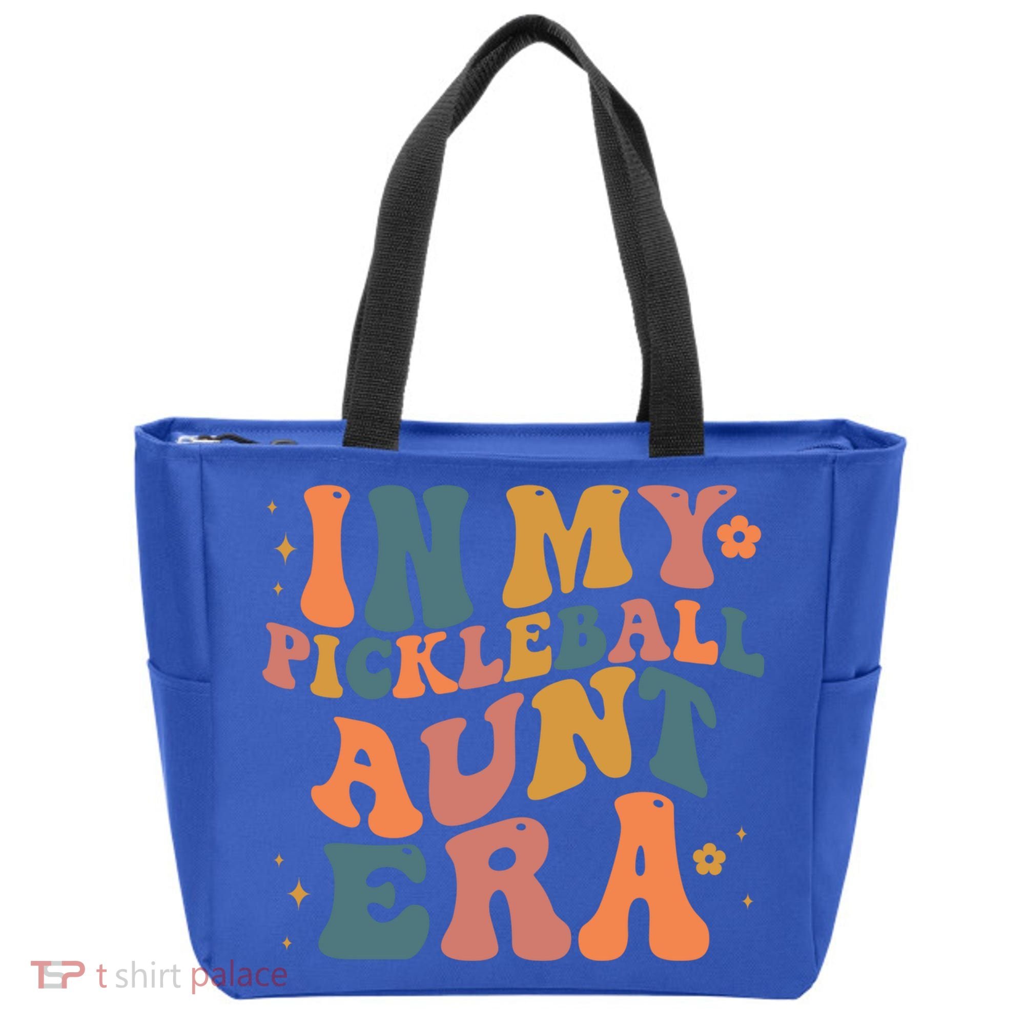 In My Pickleball Aunt Era Funny Groovy S Gift Tote Bag