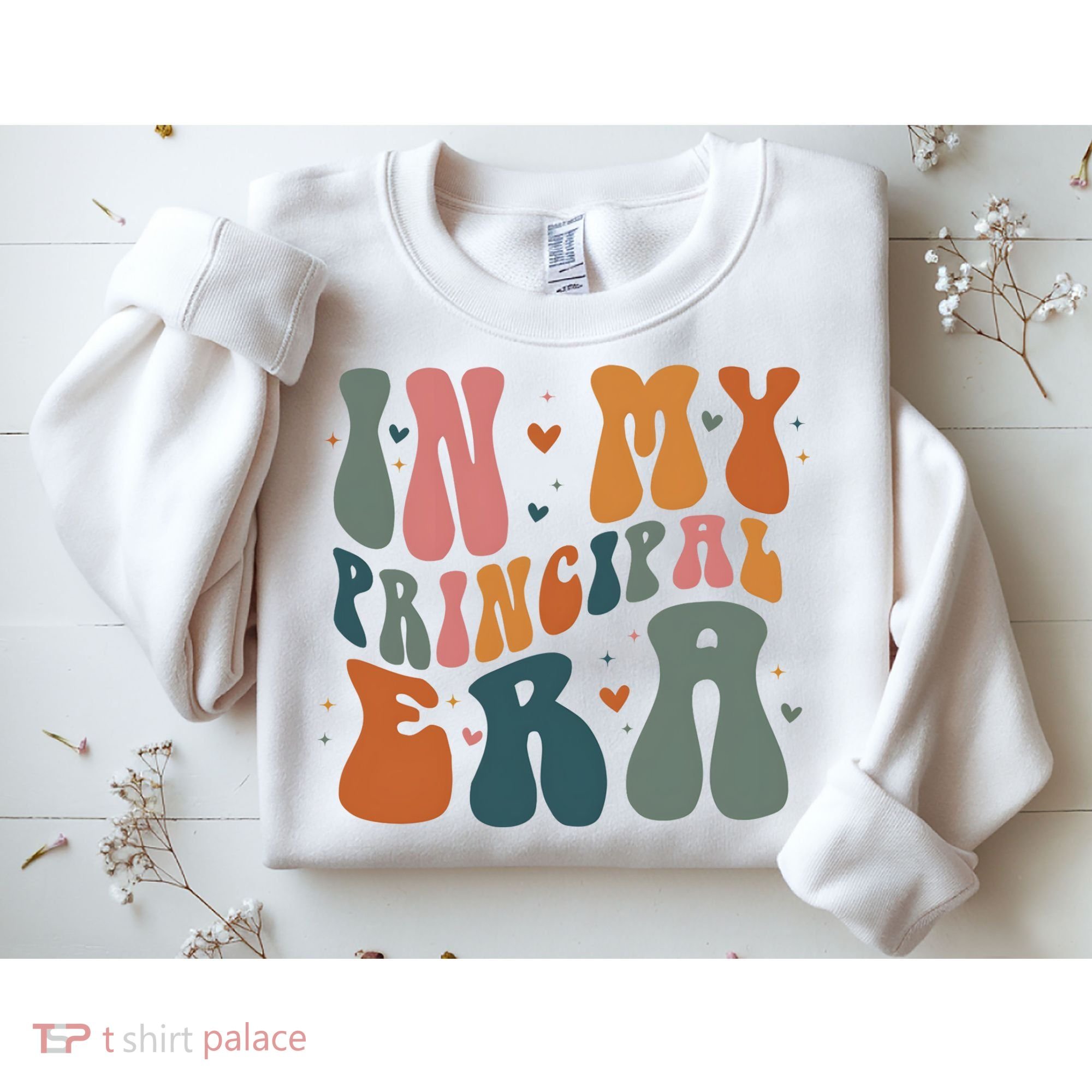 In My Principal Era Retro Back To School Teacher Life Sweatshirt