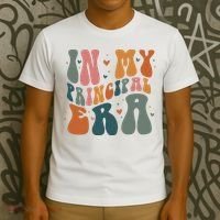 In My Principal Era Retro Back To School Teacher Life T-Shirt thumb 3
