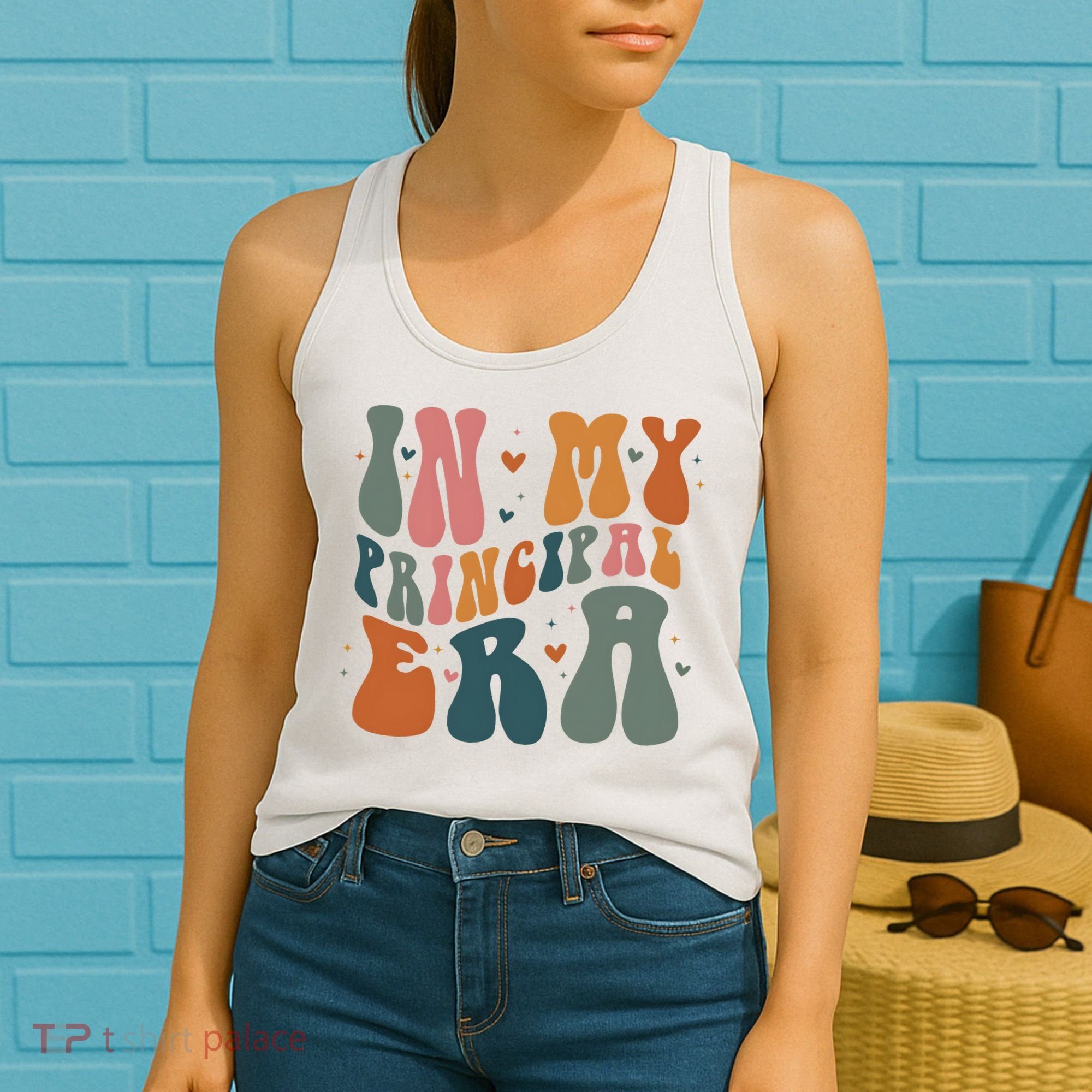 In My Principal Era Retro Back To School Teacher Life Women's Tank Top