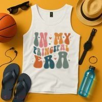 In My Principal Era Retro Back To School Teacher Life Tank Top thumb 4