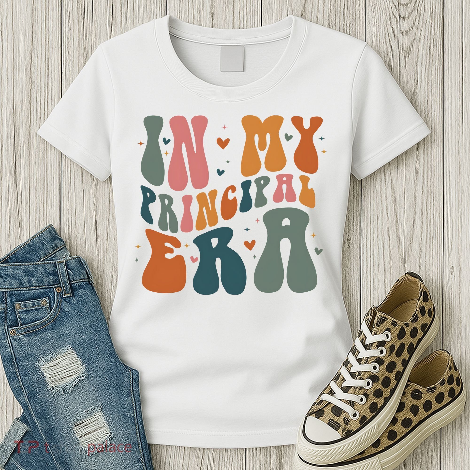 In My Principal Era Retro Back To School Teacher Life Women's T-Shirt